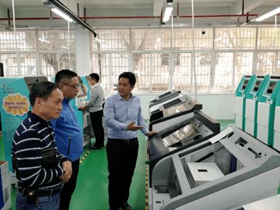 陳潭一行赴廣州力麒智能公司調(diào)研智慧政務(wù)終端裝備與軟件開(kāi)發(fā)